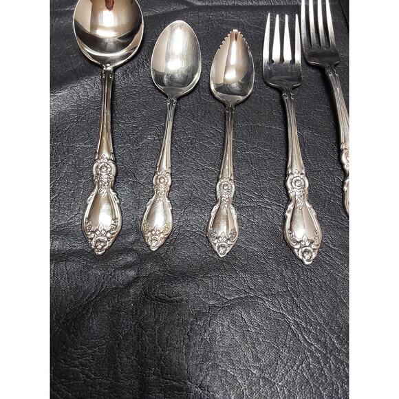 Oneida Community Stainless 6 pc Flatware Service Platation Pattern 1987-2006 - Picture 2 of 3